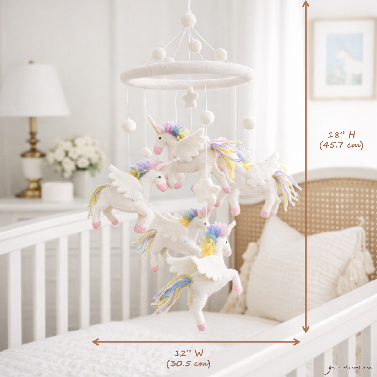 Felt Baby Mobile - Unicorn