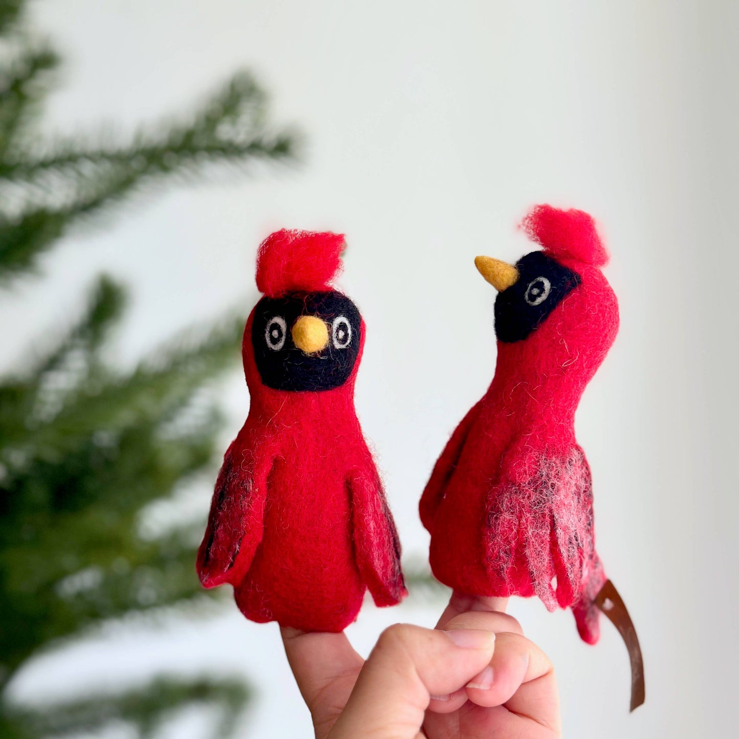 Felt Cardinal Finger Puppet