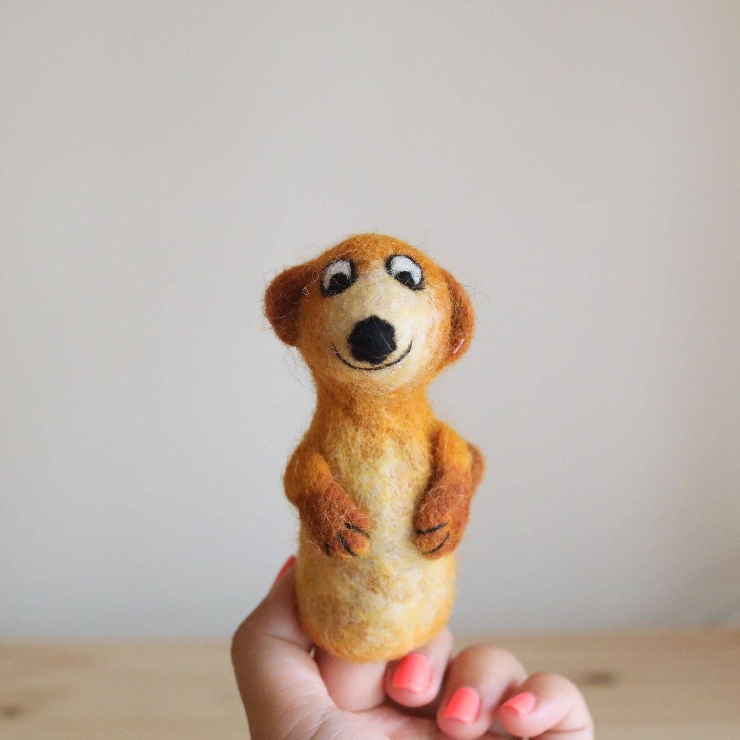 Felt Meerkat Finger Puppet