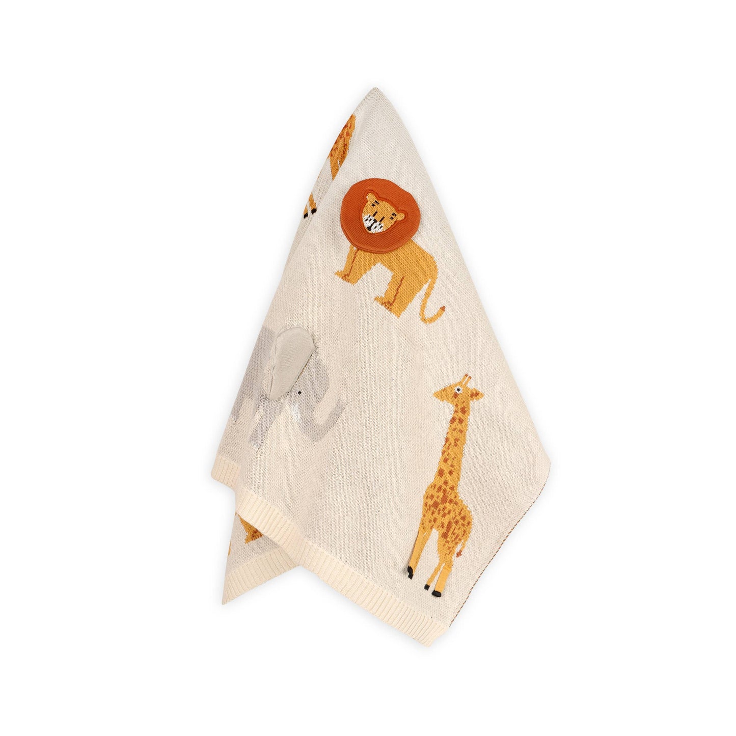 Savannah-Organic 3D Jacquard Sweater Knit Baby Blanket