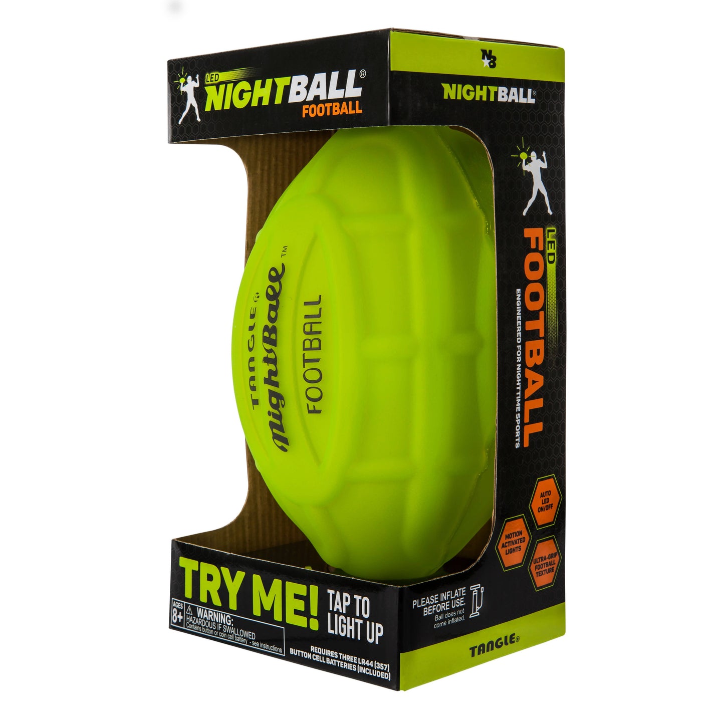 NightBall® Light-Up LED Football: Red