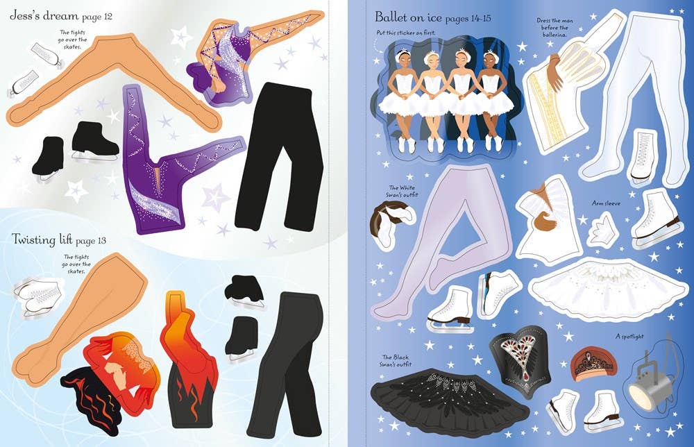 Sticker Dolly Dressing Ice Skaters : Usborne