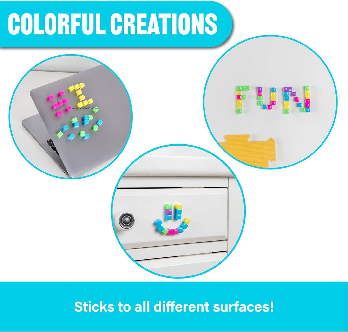 StickiKubes Tub - Neon Colors