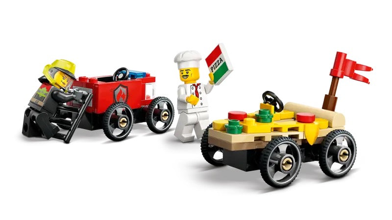 LEGO City - Pizza vs. Fire Truck Race Car Pack