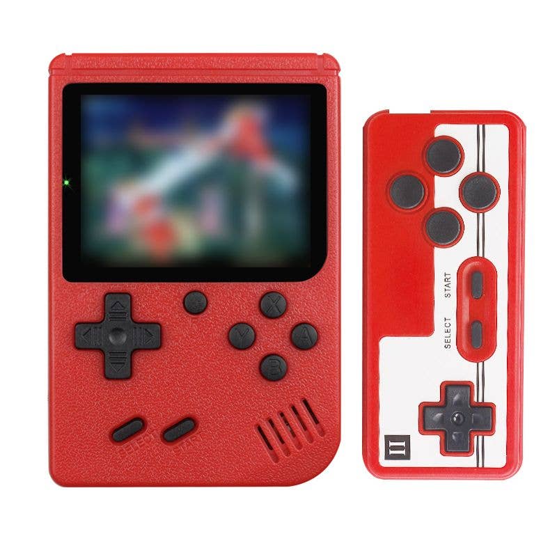 Retro Handheld Games Console with 400 Classic Games: Red