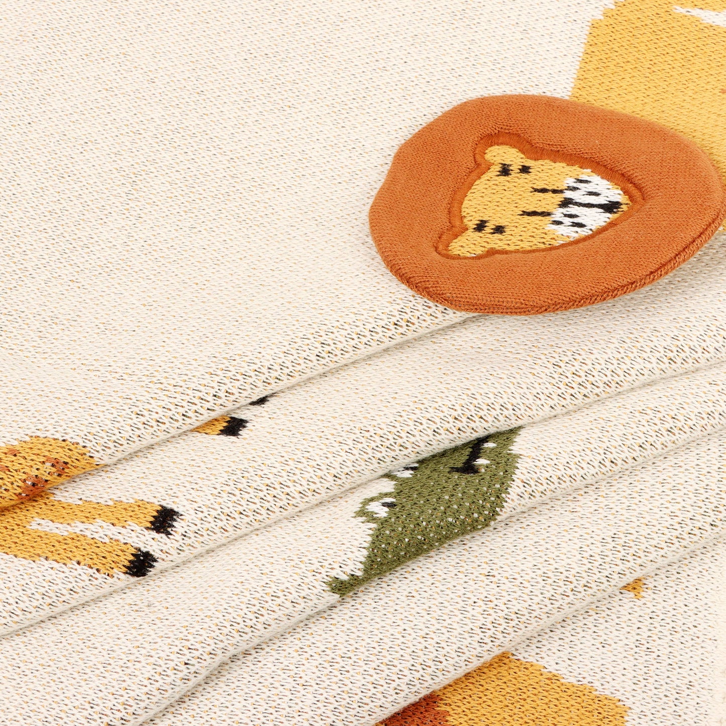 Savannah-Organic 3D Jacquard Sweater Knit Baby Blanket