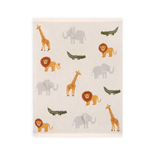 Savannah-Organic 3D Jacquard Sweater Knit Baby Blanket