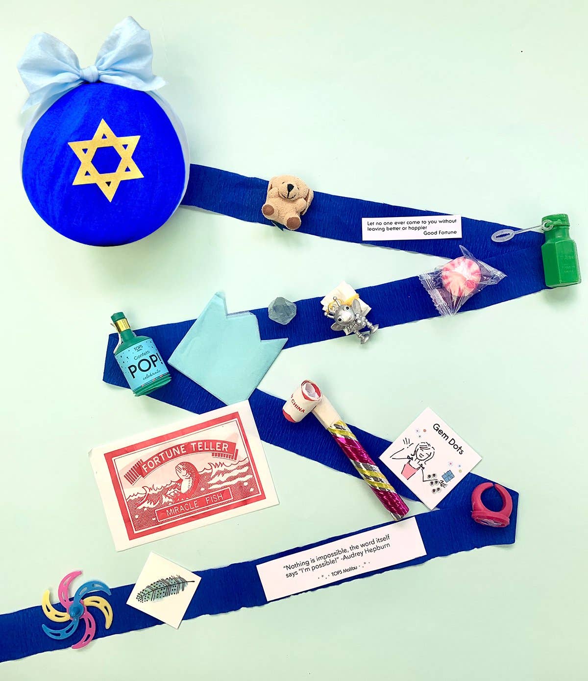 Deluxe Surprise Ball - Hanukkah - Star of David