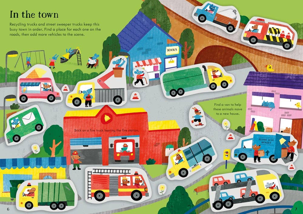Little First Stickers Tractors And Trucks : Usborne