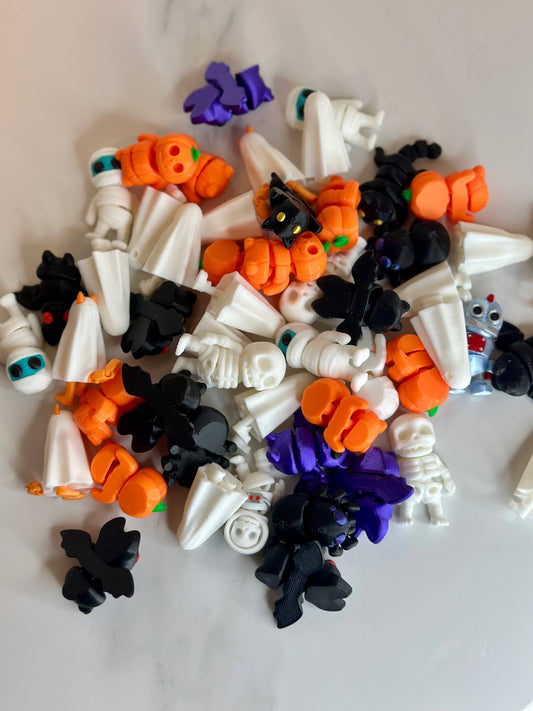 Tiny 3D Printed Pocket Halloween Fidgets