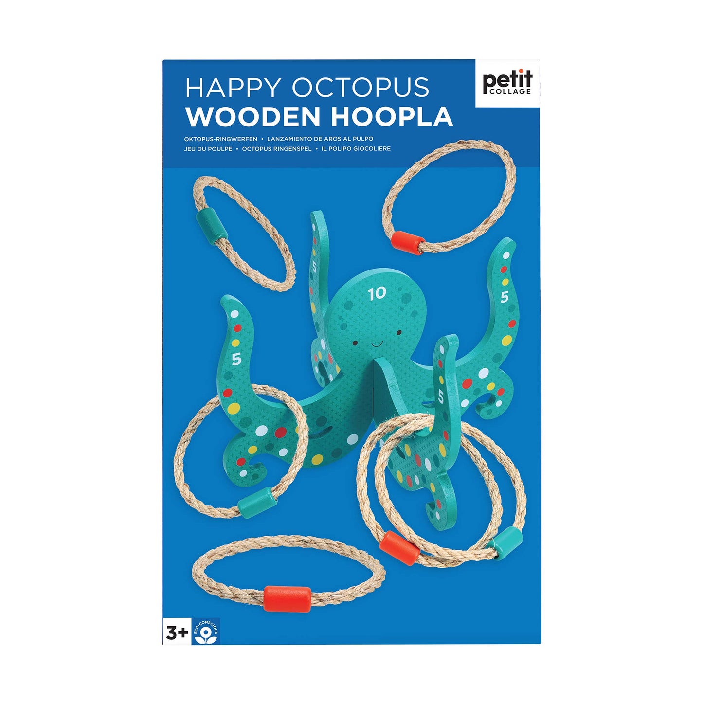 Happy Octopus Wooden Hoopla