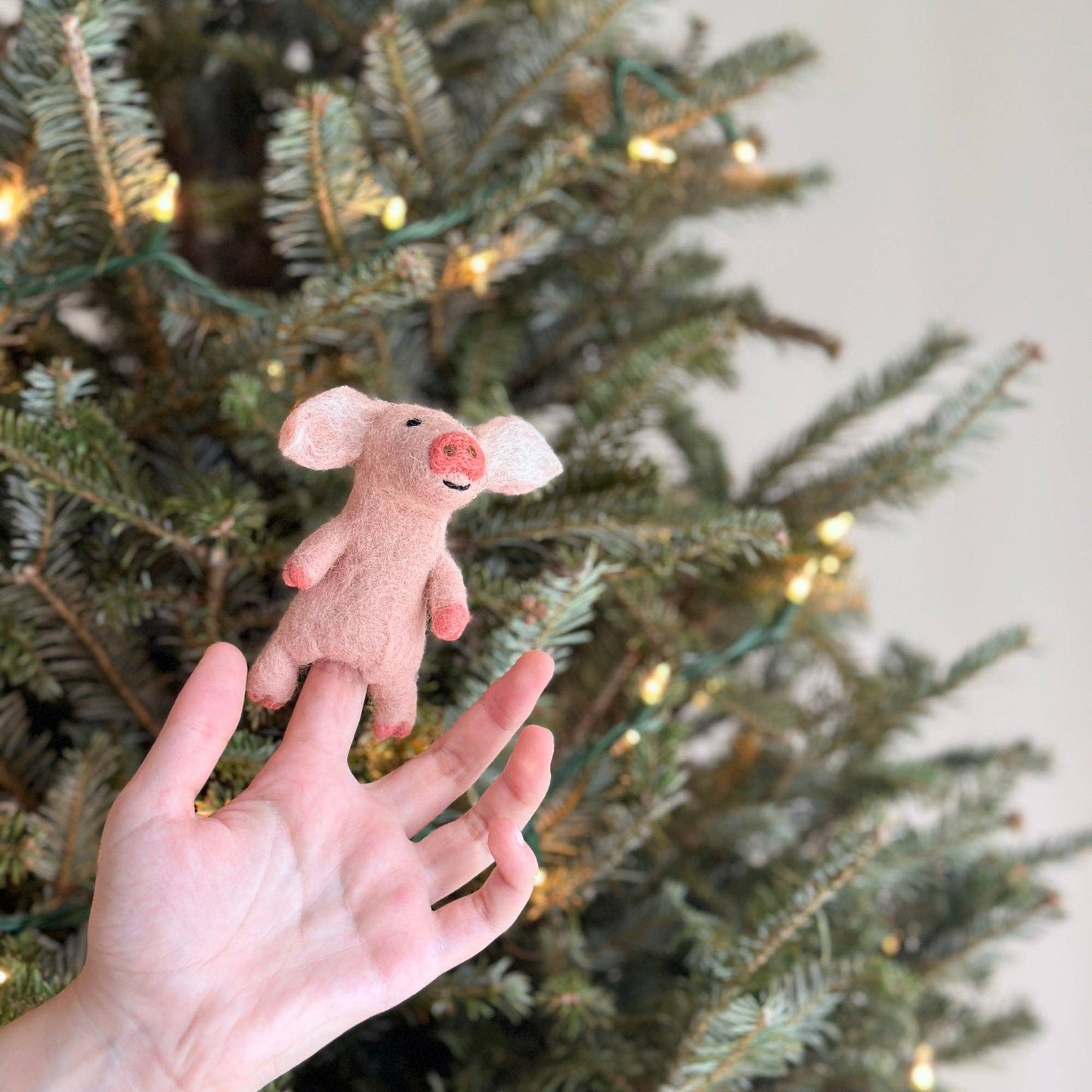 Felt Pig Finger Puppet