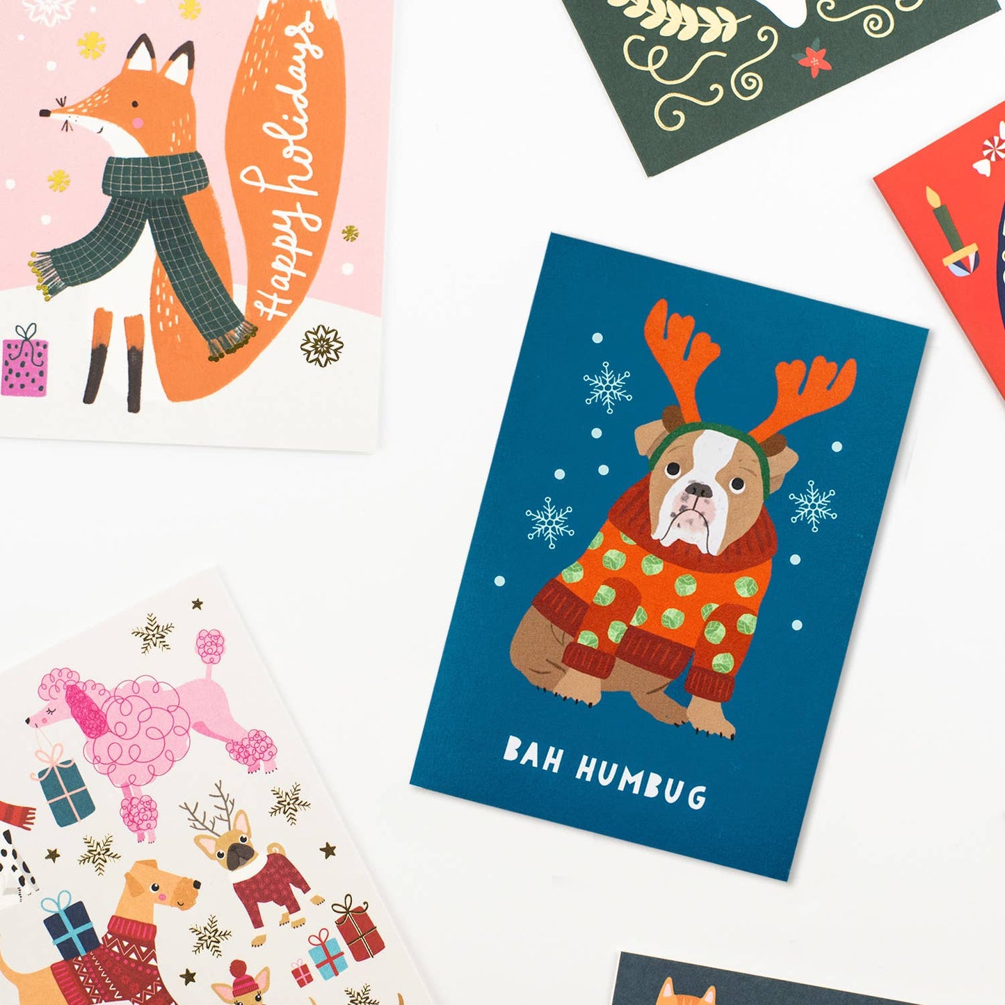 Grumpy Dog Holiday Card | Christmas Card | Seasonal Card