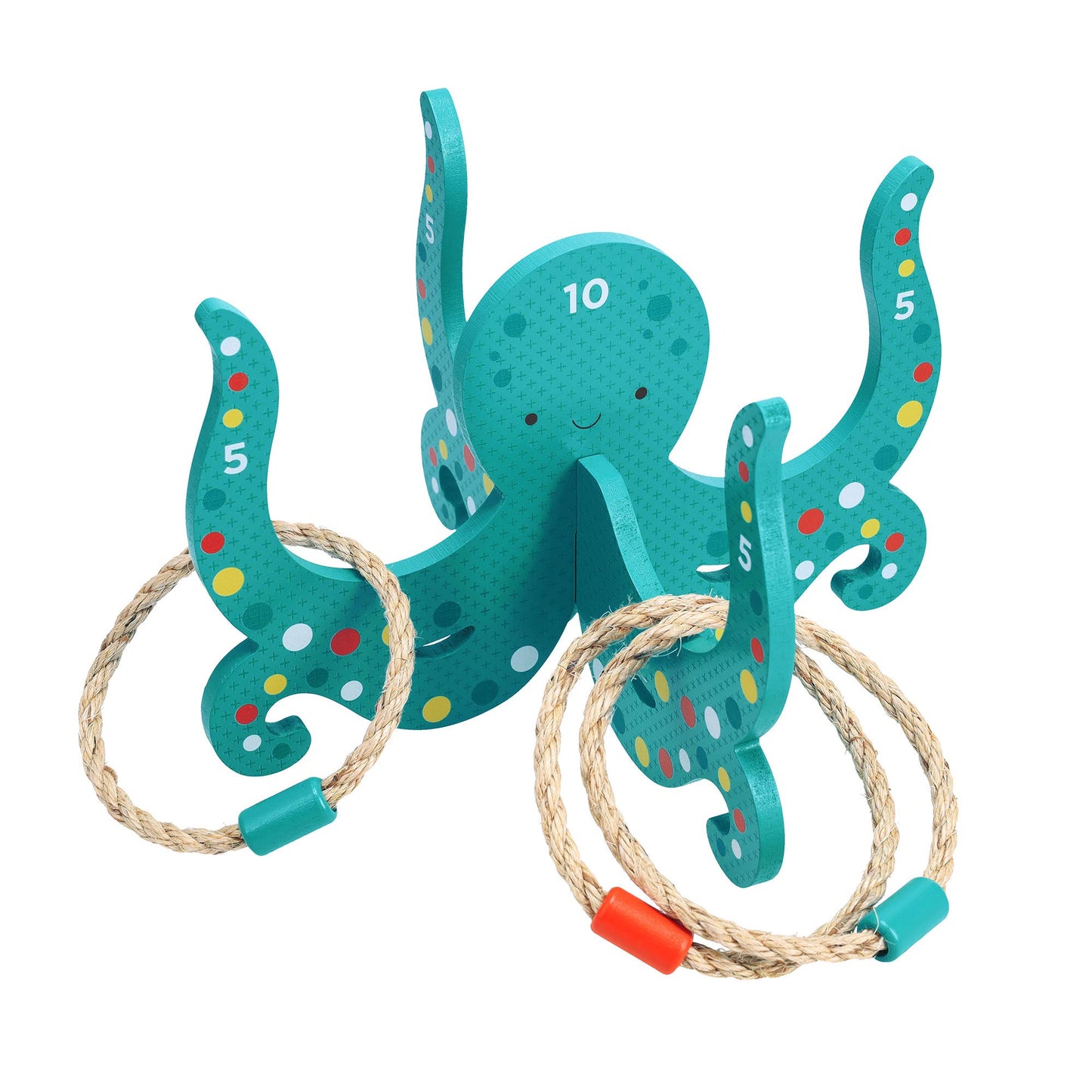 Happy Octopus Wooden Hoopla