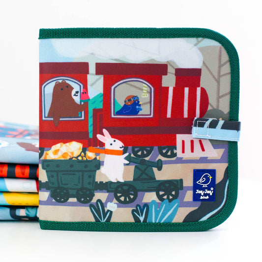 Train Activity Dry Erase Book