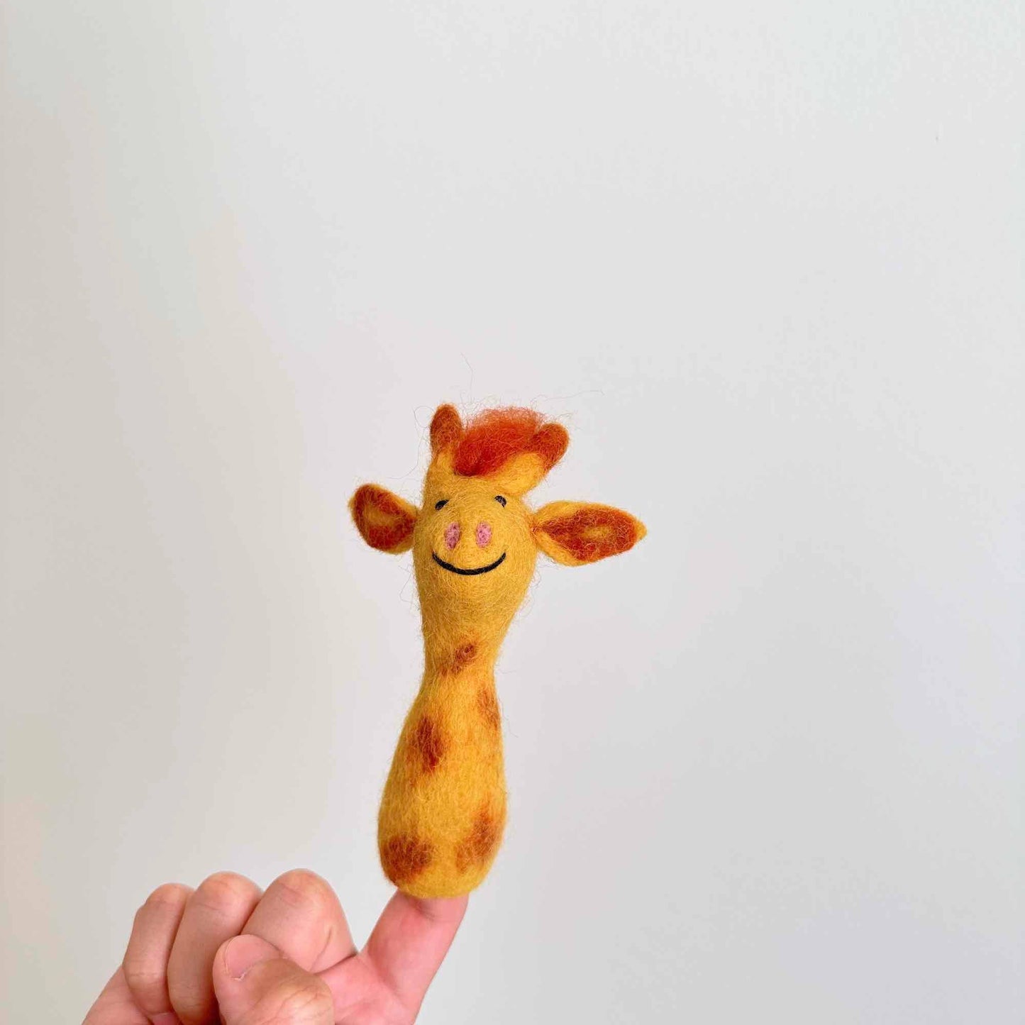 Felt Giraffe Finger Puppet