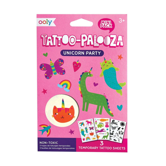 Mini Temporary Tattoos -  Unicorn Party