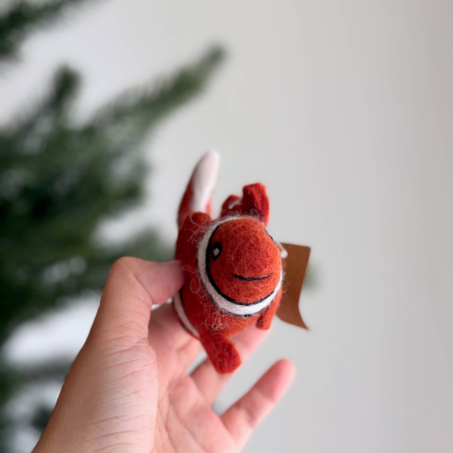 Felt Clownfish Finger Puppet