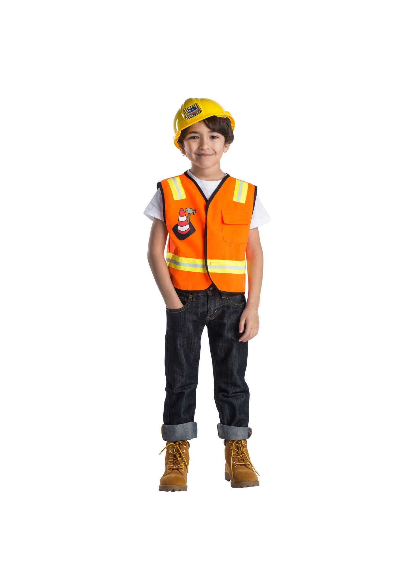 Construction Worker Role Play Costume Set - Kids