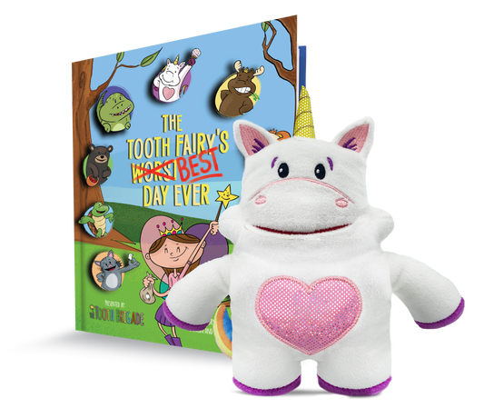 Sprinkles Unicorn Tooth Fairy Pillow & Book Gift Set