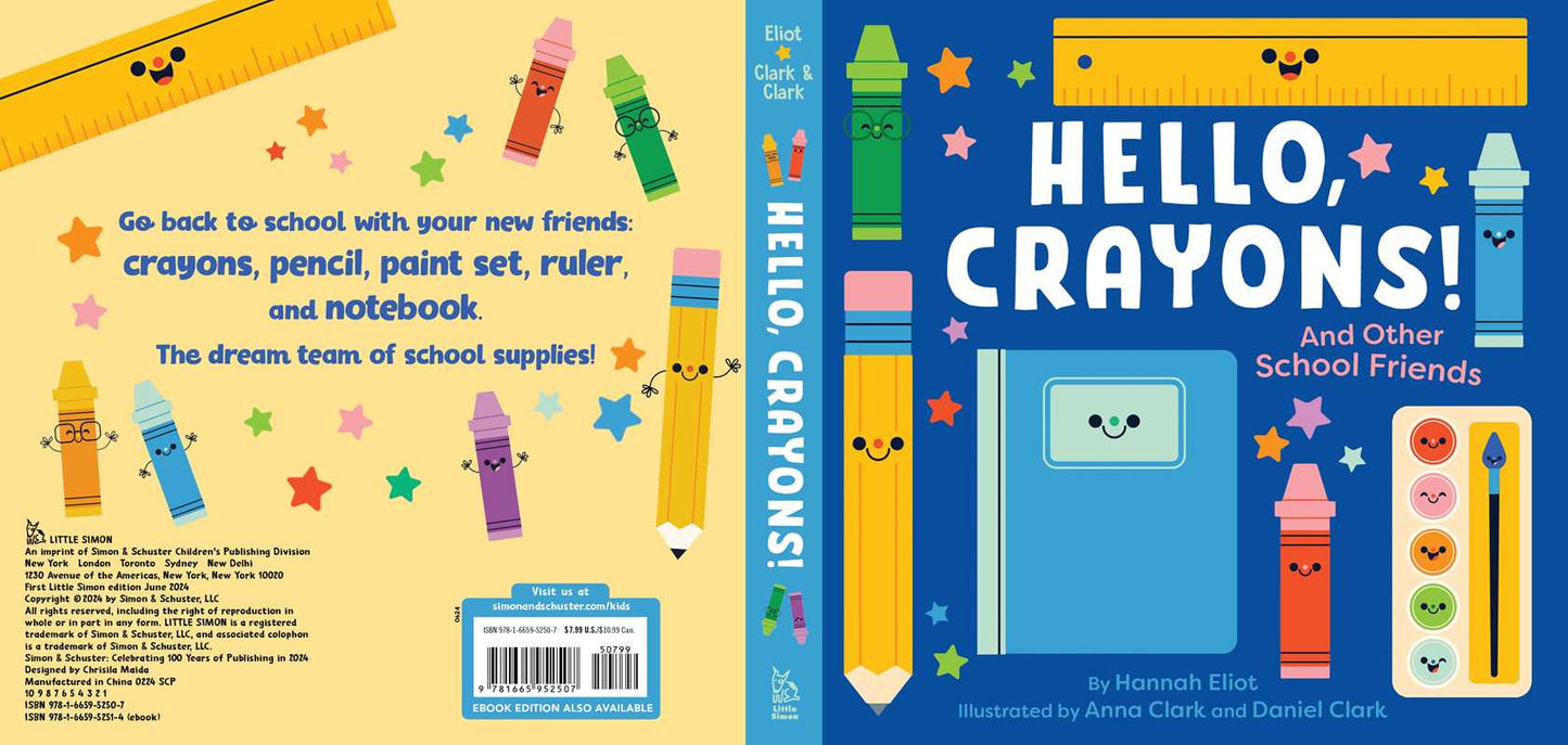 Hello, Crayons! by Hannah Eliot: Board Books; 16 pages / English