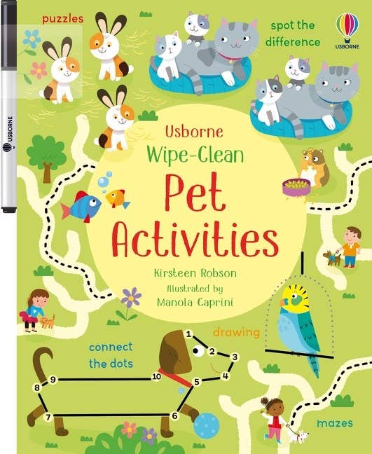 Wipe-Clean Pet Activities : Usborne