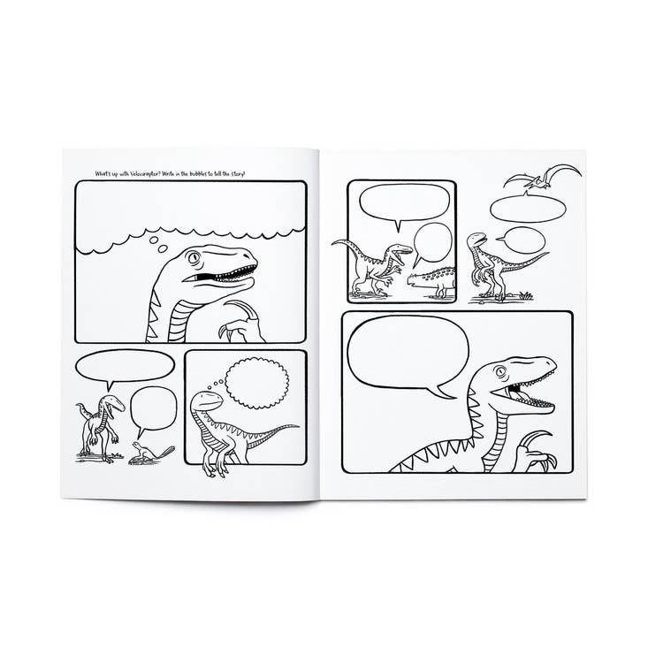 DINOSAURS Coloring + Activity: Mazes, Puzzles, Jokes + MORE