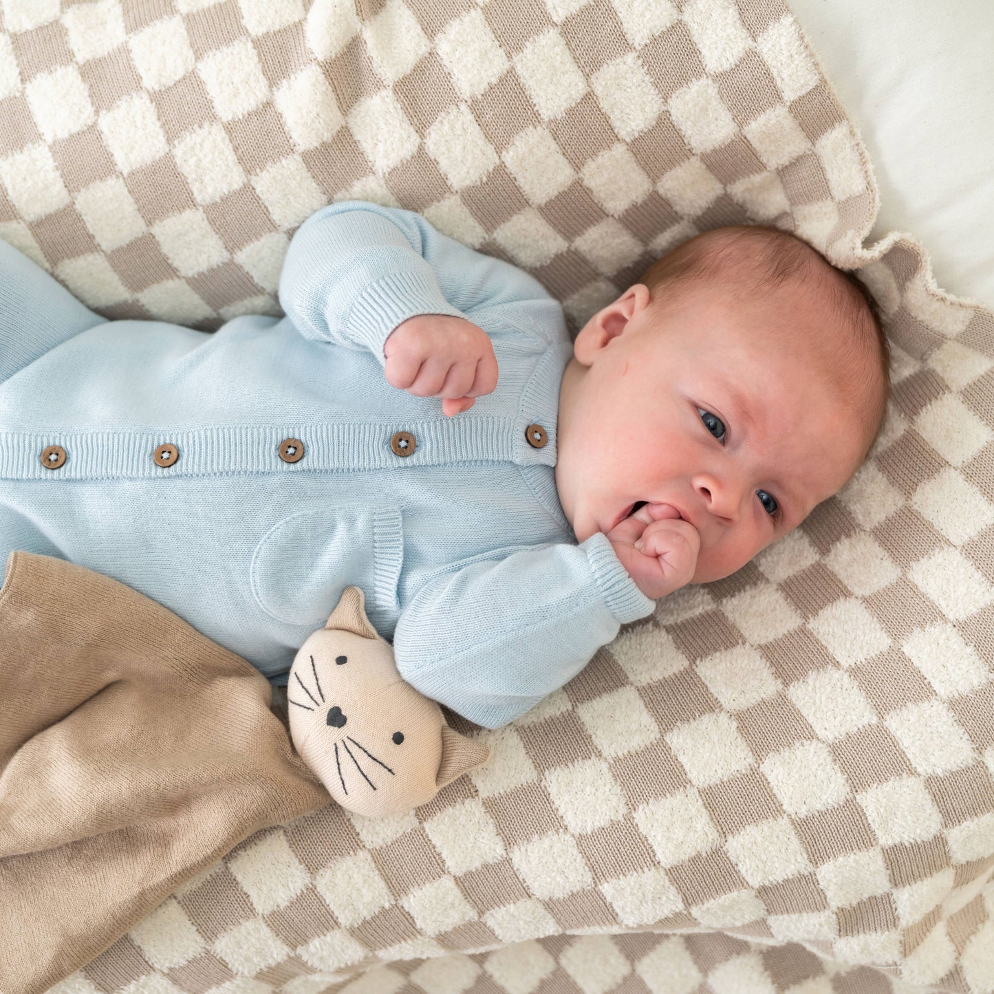 Kitty Cat - Organic Baby Lovey Security Blanket