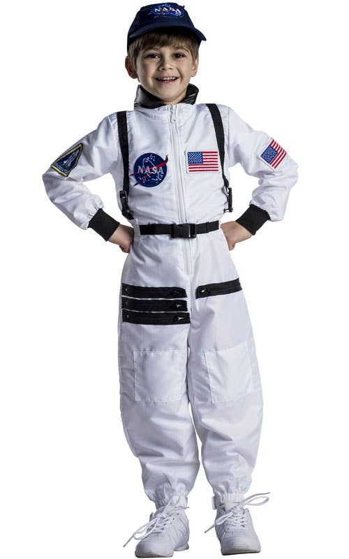 Astronaut Space Suit Costume - Kids: M (8-10)