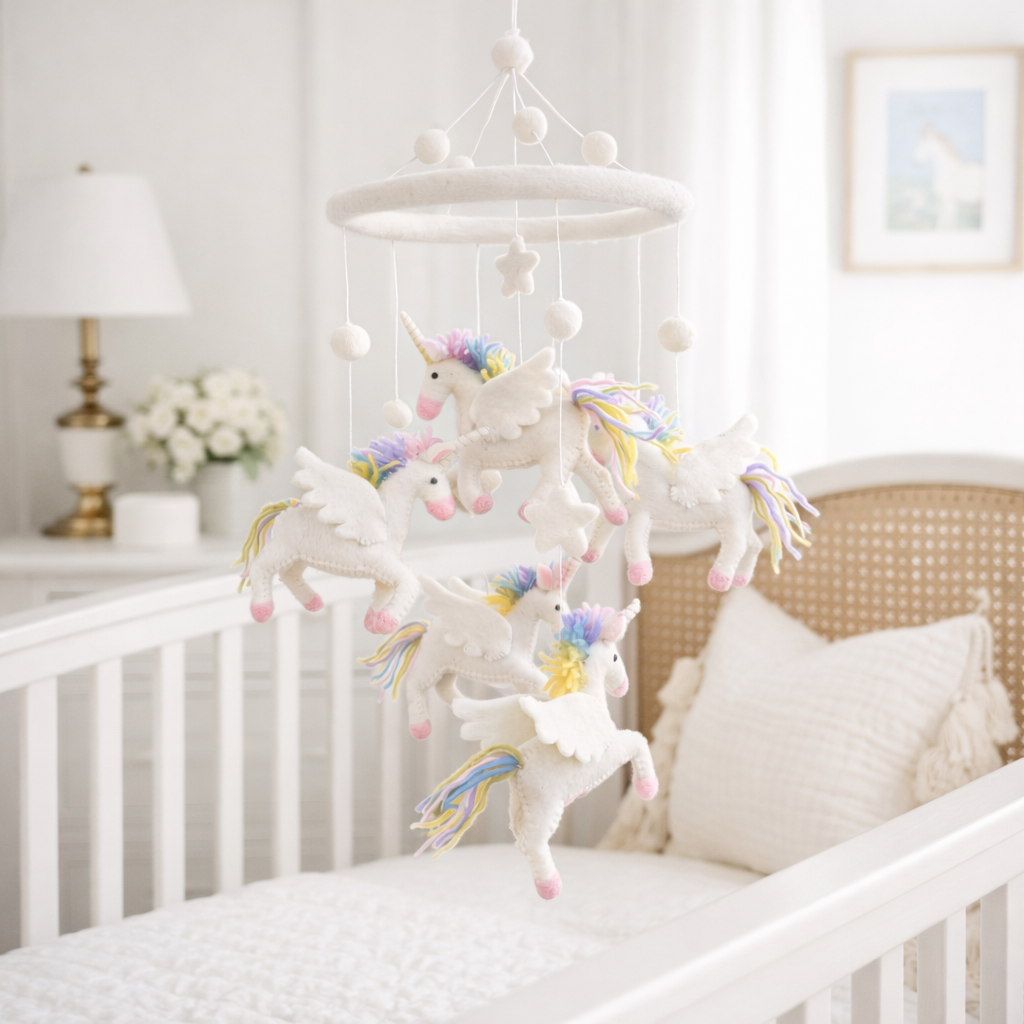 Felt Baby Mobile - Unicorn