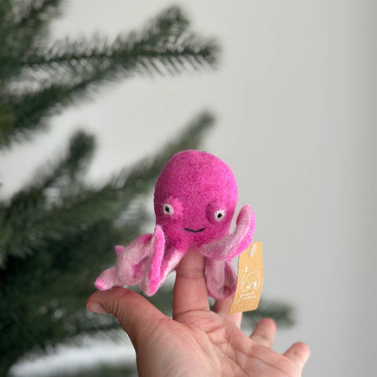 Felt Octopus Finger Puppet