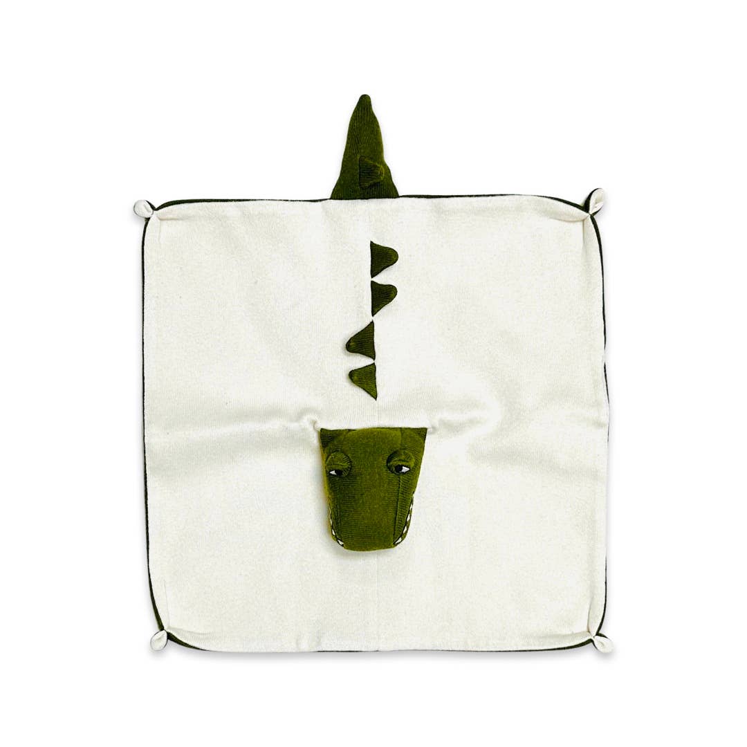 Gator - Organic Baby Lovey Security Blanket