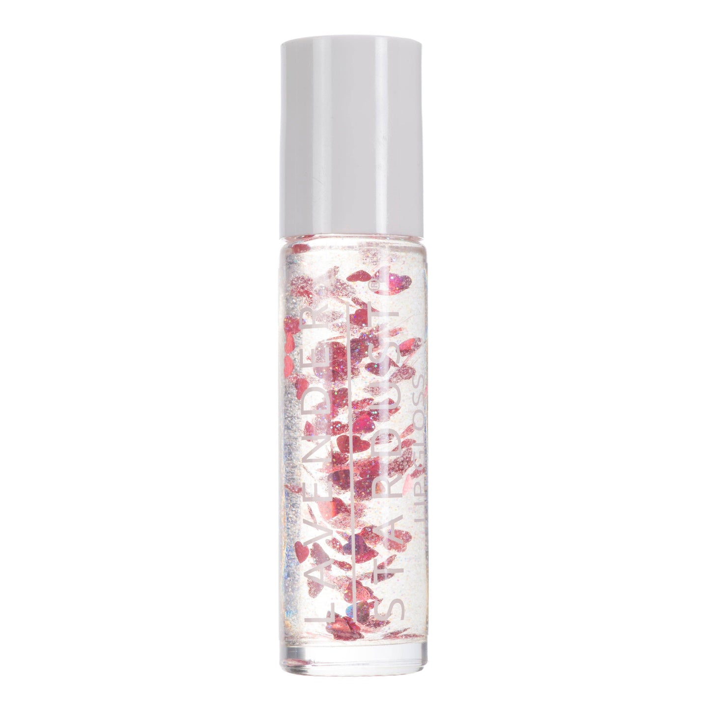 Kissing Glitter Lip Gloss Red Hearts Cherry Stardust