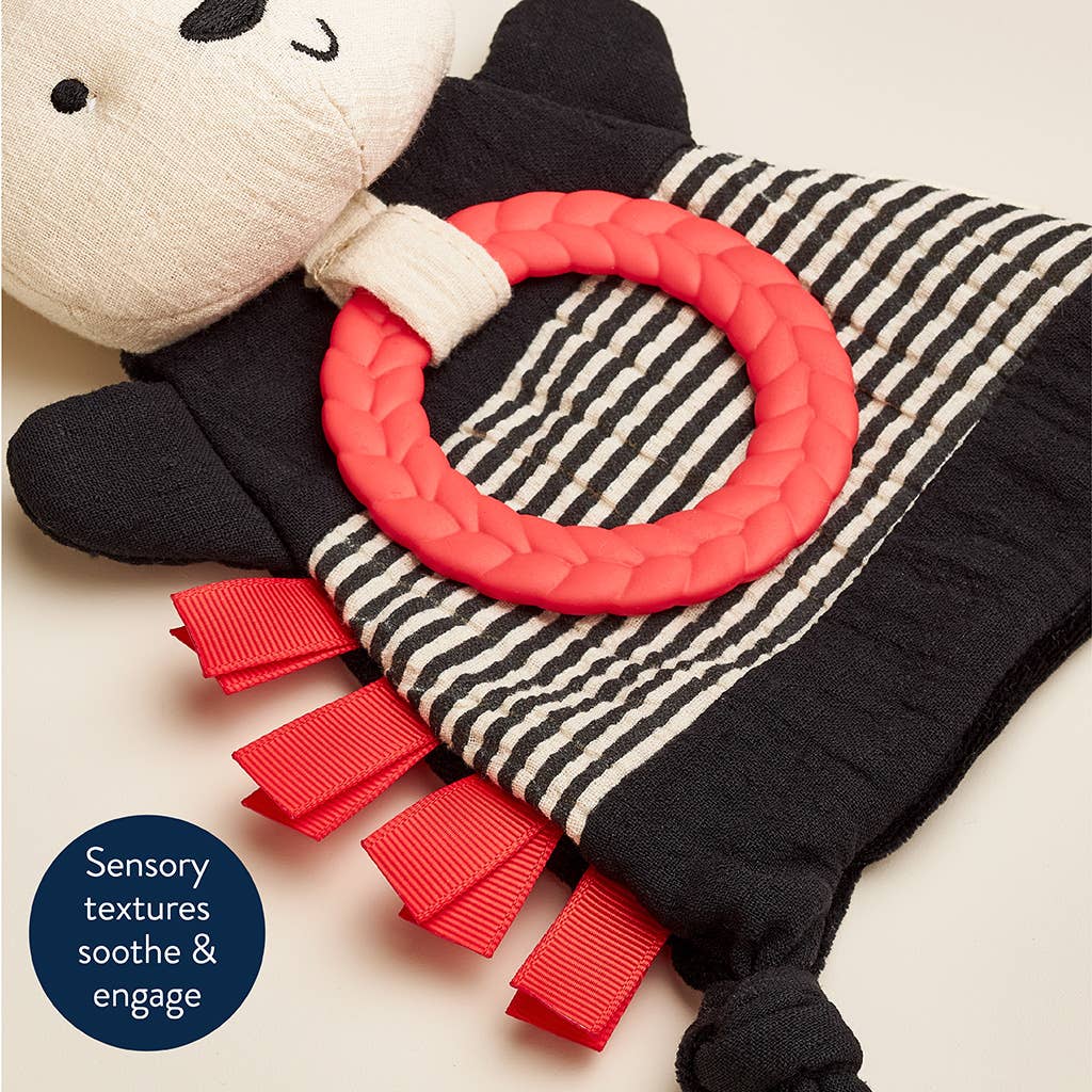 Panda Bitzy Crinkle™ Sensory Toy with Teether