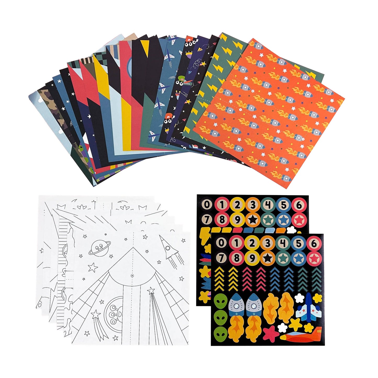 D.I.Y. Paper Air Planes Activity Kit - Set of 24 Designs