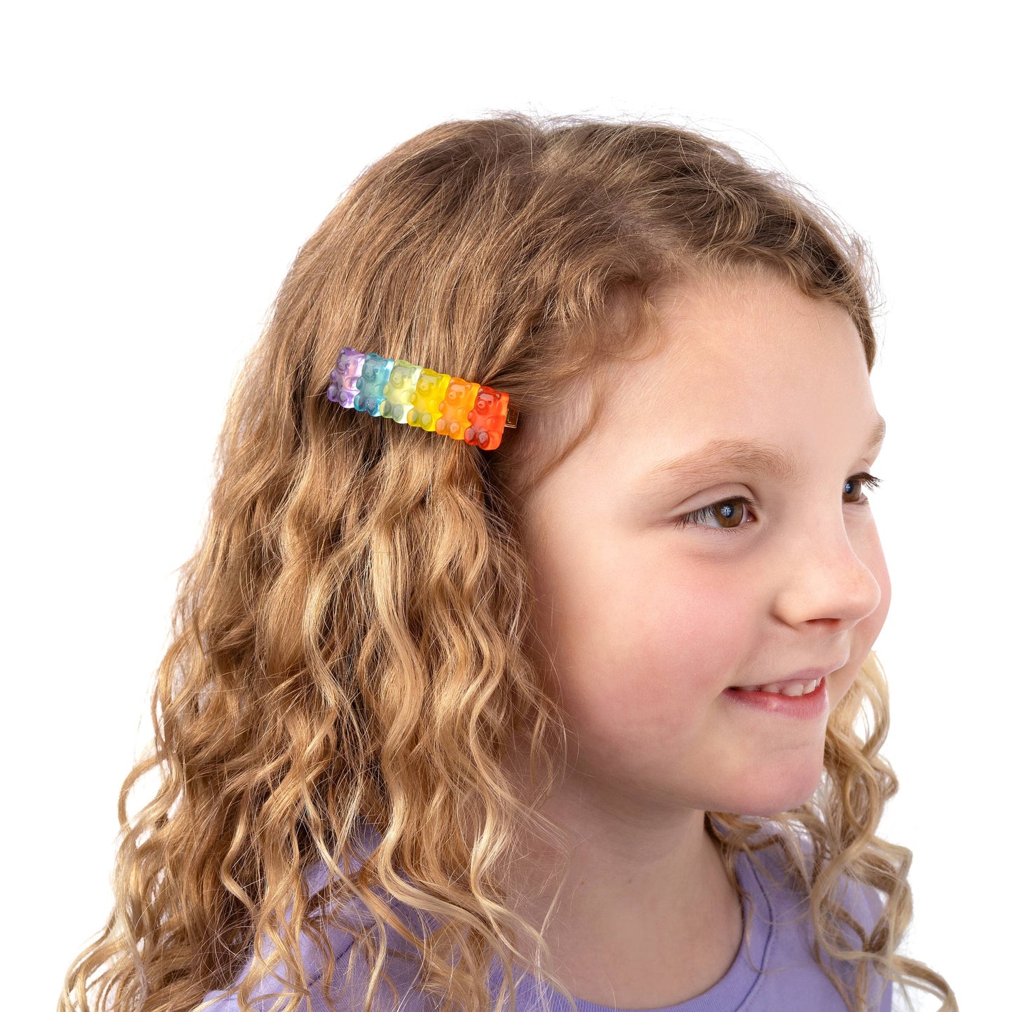 Girls Trend Bright Gummy Bear Hair Clips Barretts Accessory