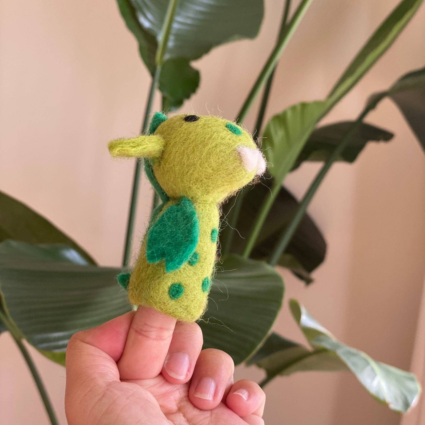 Felt Dragon Finger Puppet