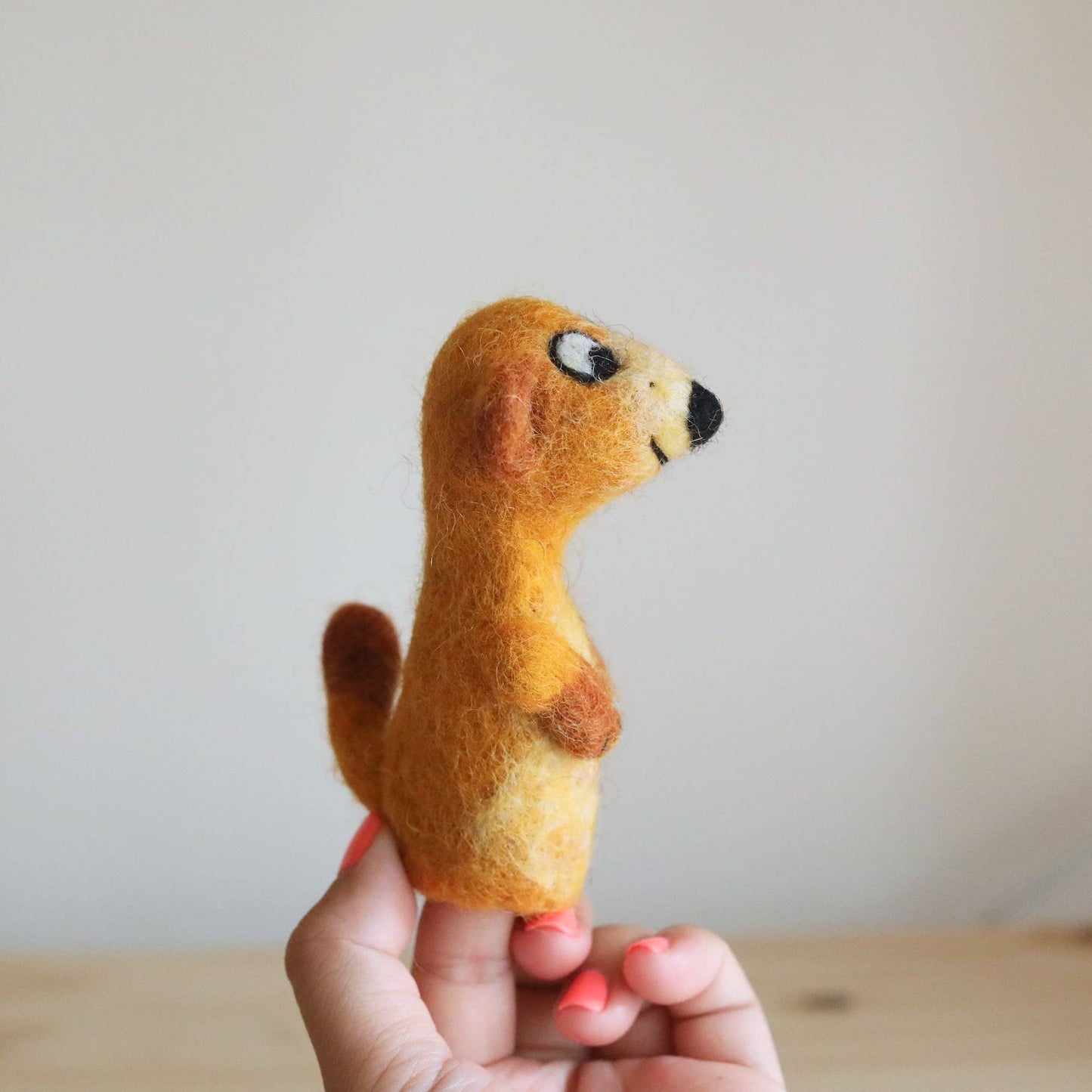 Felt Meerkat Finger Puppet