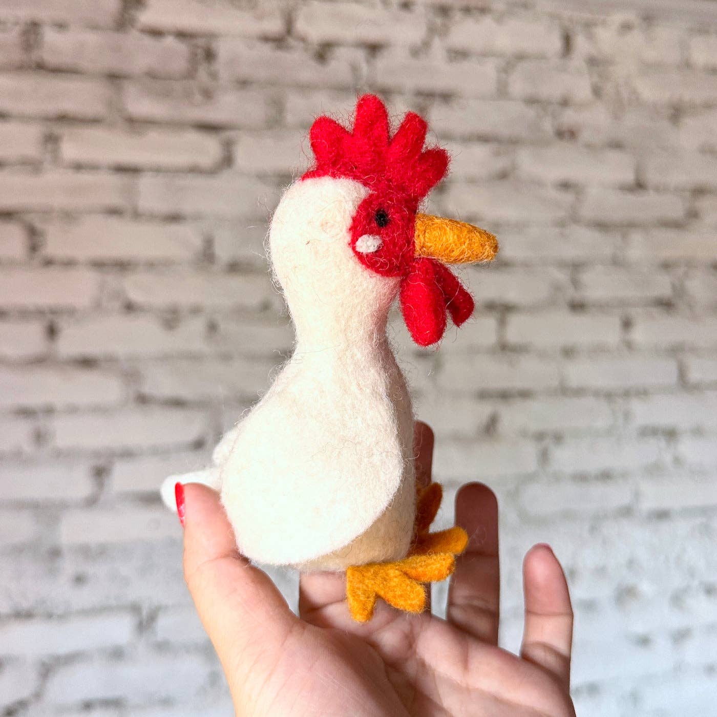 Felt Chicken Finger Puppet