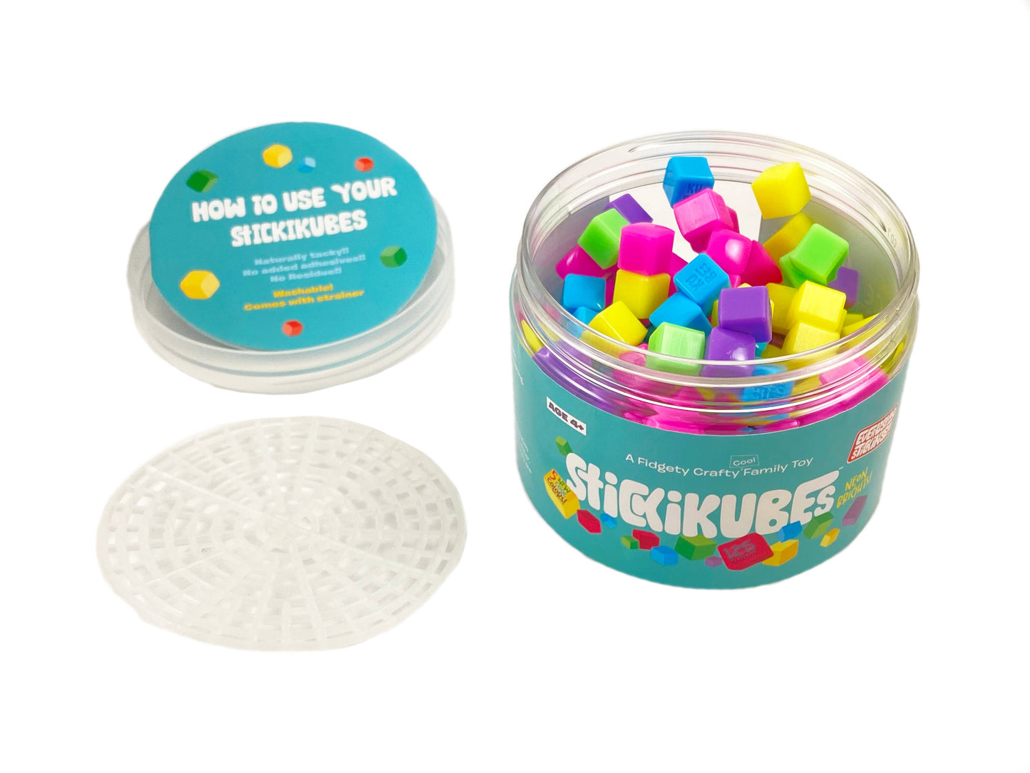 StickiKubes Tub - Neon Colors