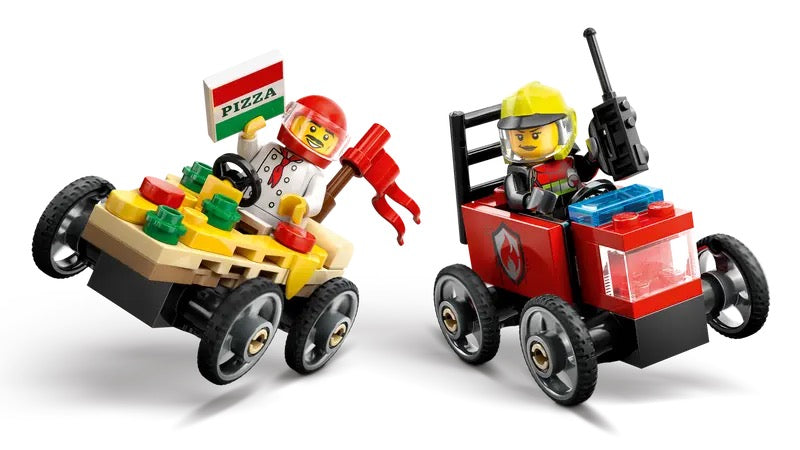 LEGO City - Pizza vs. Fire Truck Race Car Pack