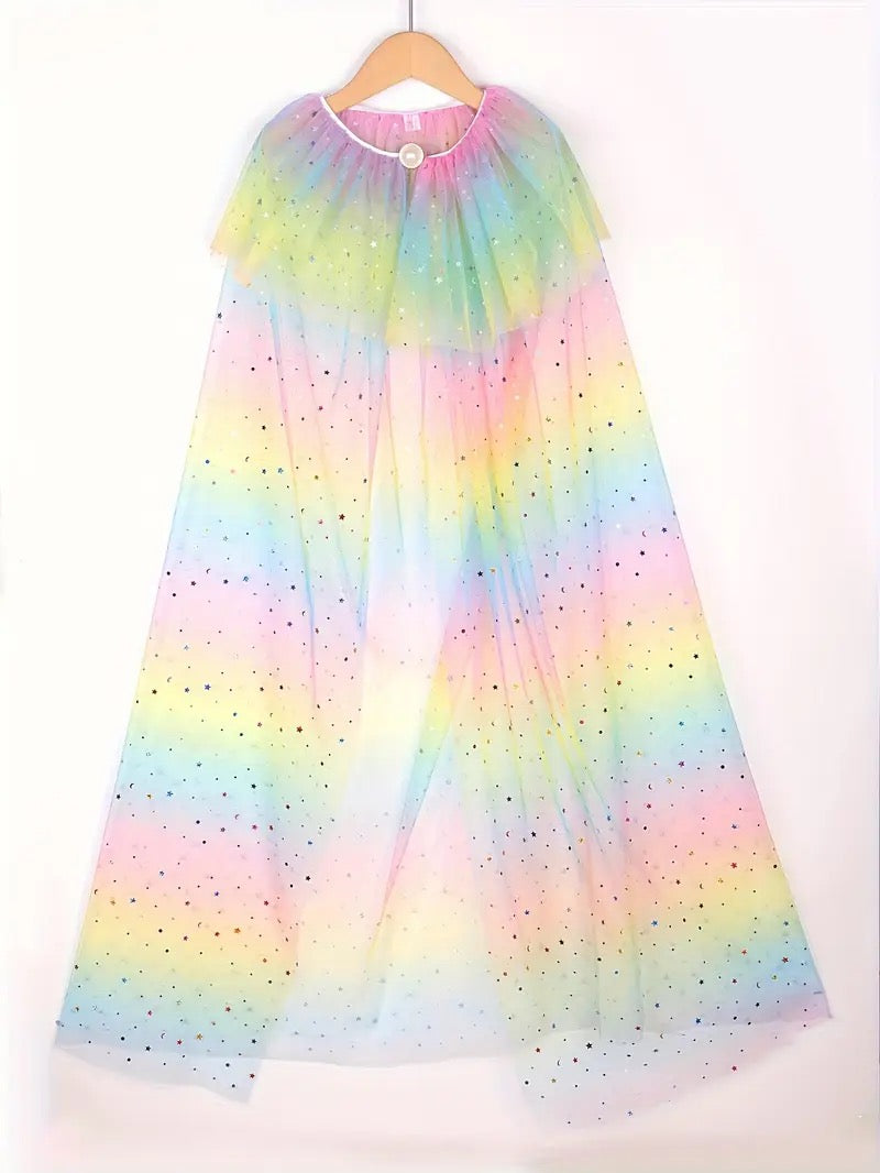 Rainbow Sparkle Cape - Extra Long