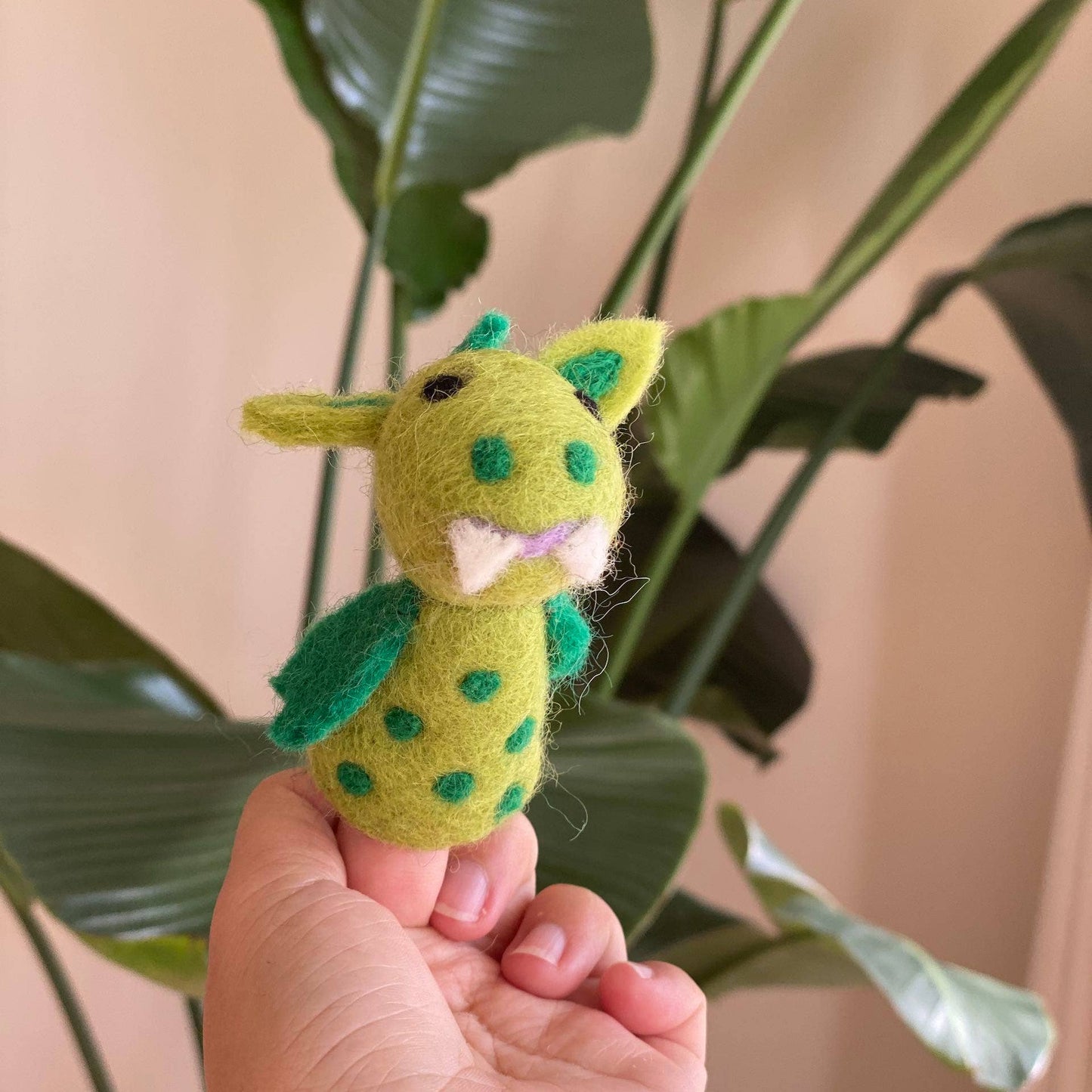 Felt Dragon Finger Puppet