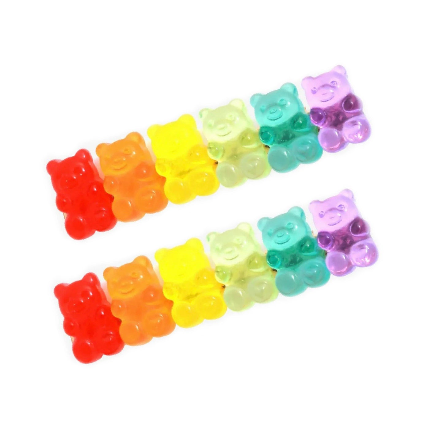 Girls Trend Bright Gummy Bear Hair Clips Barretts Accessory