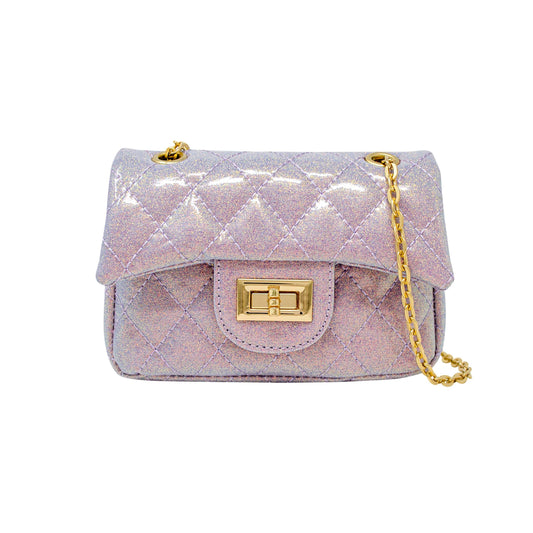 Classic Quilted Sparkle Mini Purse