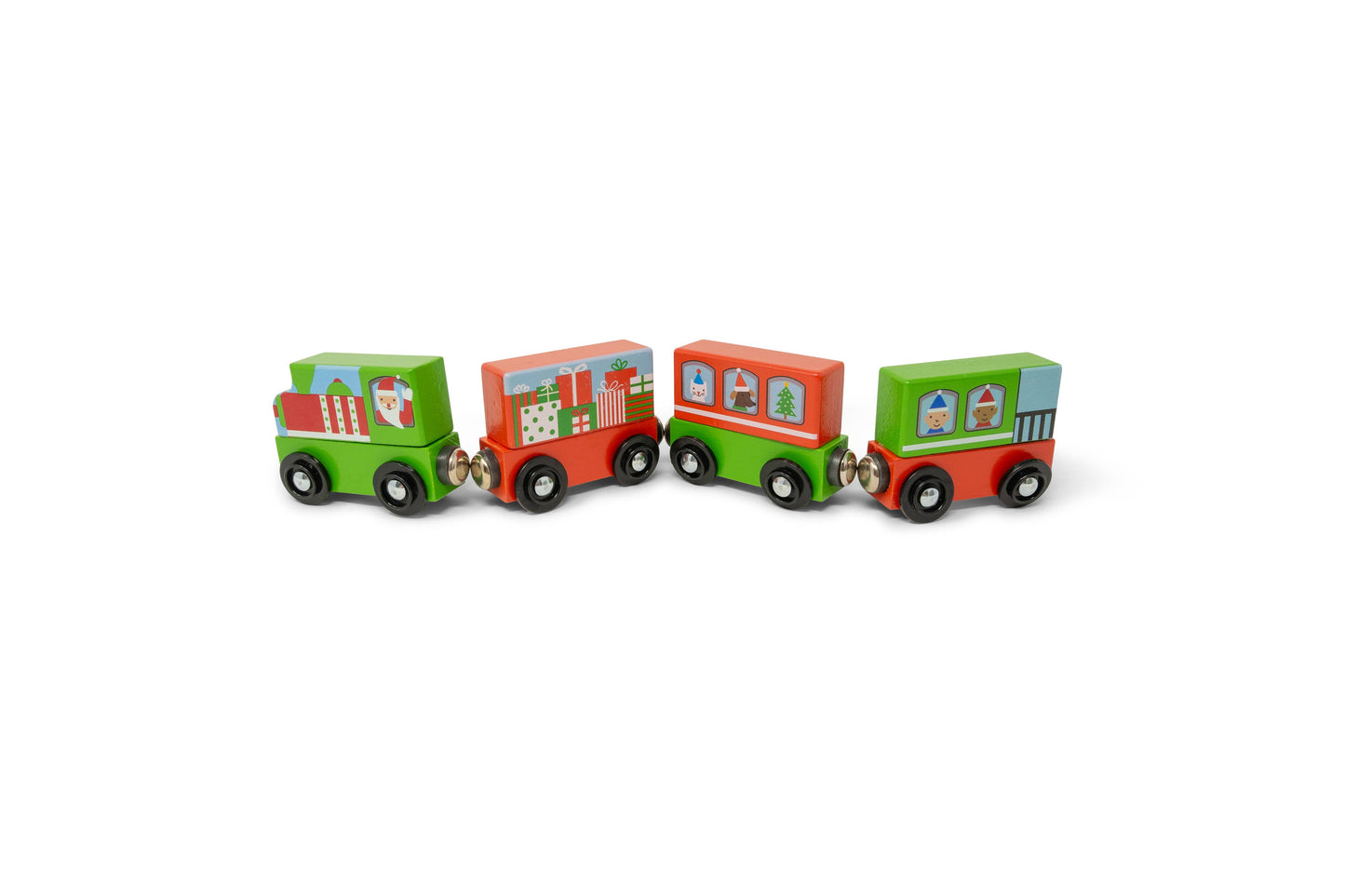 Magnetic Christmas Train Mighty Minis set/4