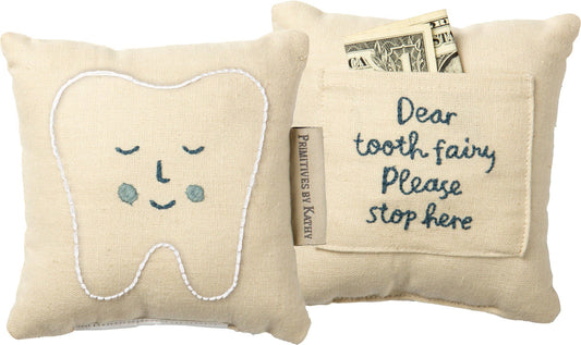 Blue Tooth Fairy Pillow