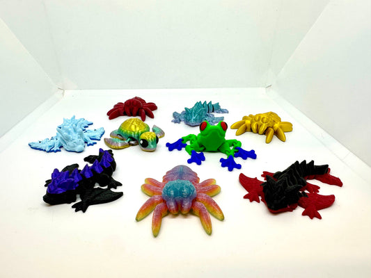 2" 3D Printed Critters – Assorted Styles