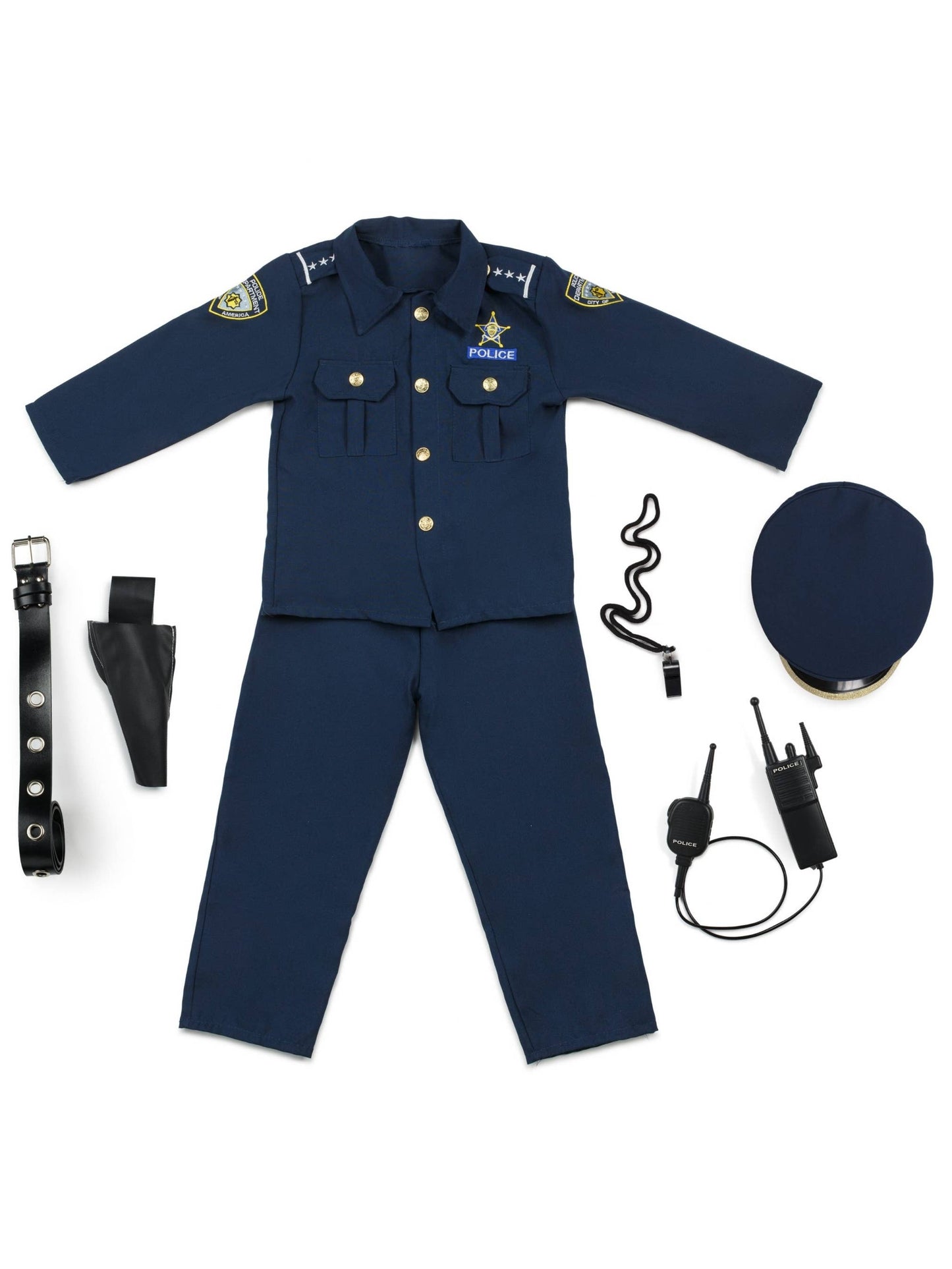 Deluxe Police Dress Up Costume Set