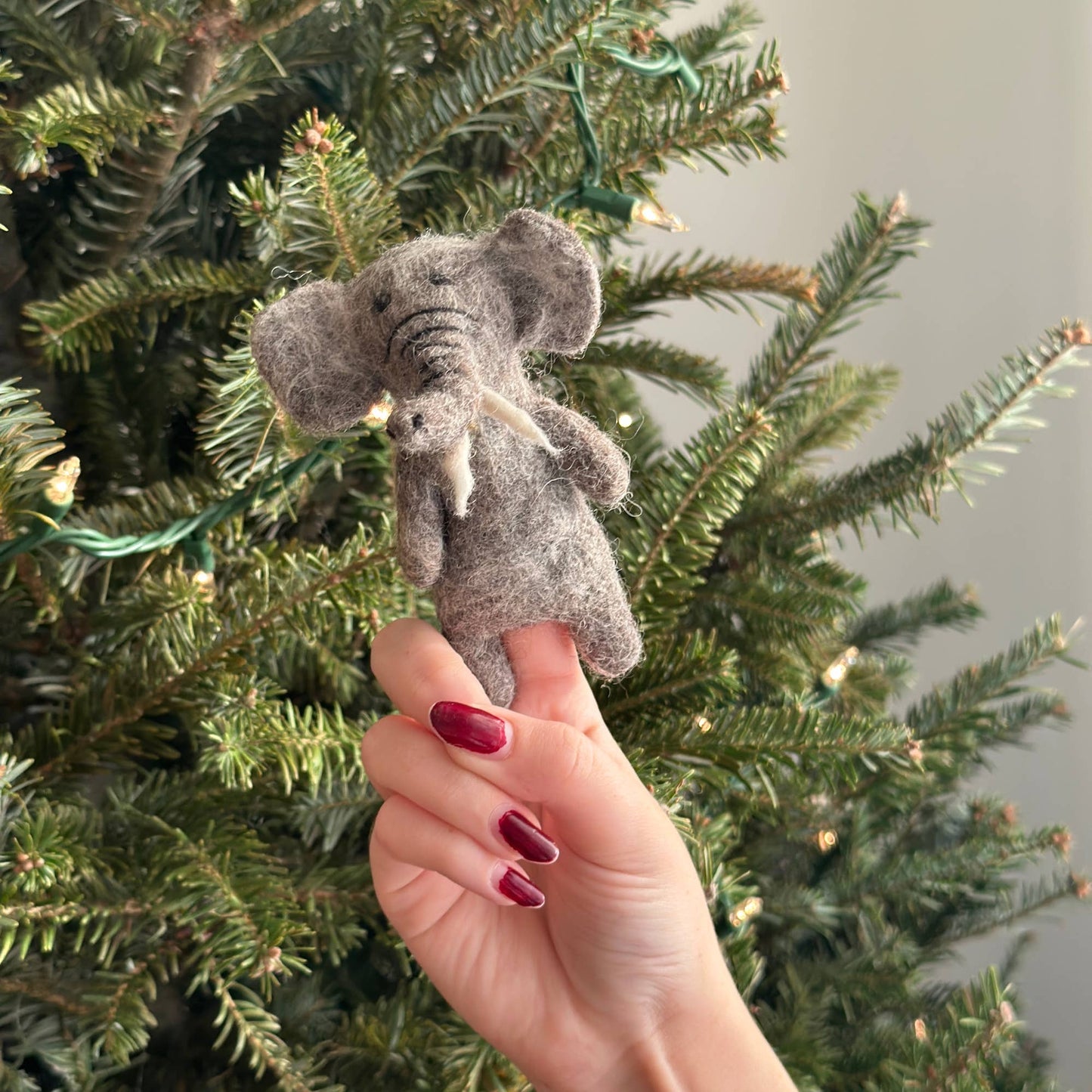 Felt Elephant Finger Puppet